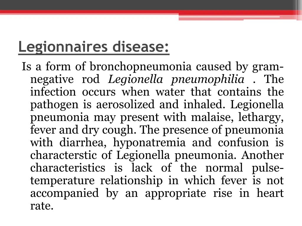 legionnaires disease is a form