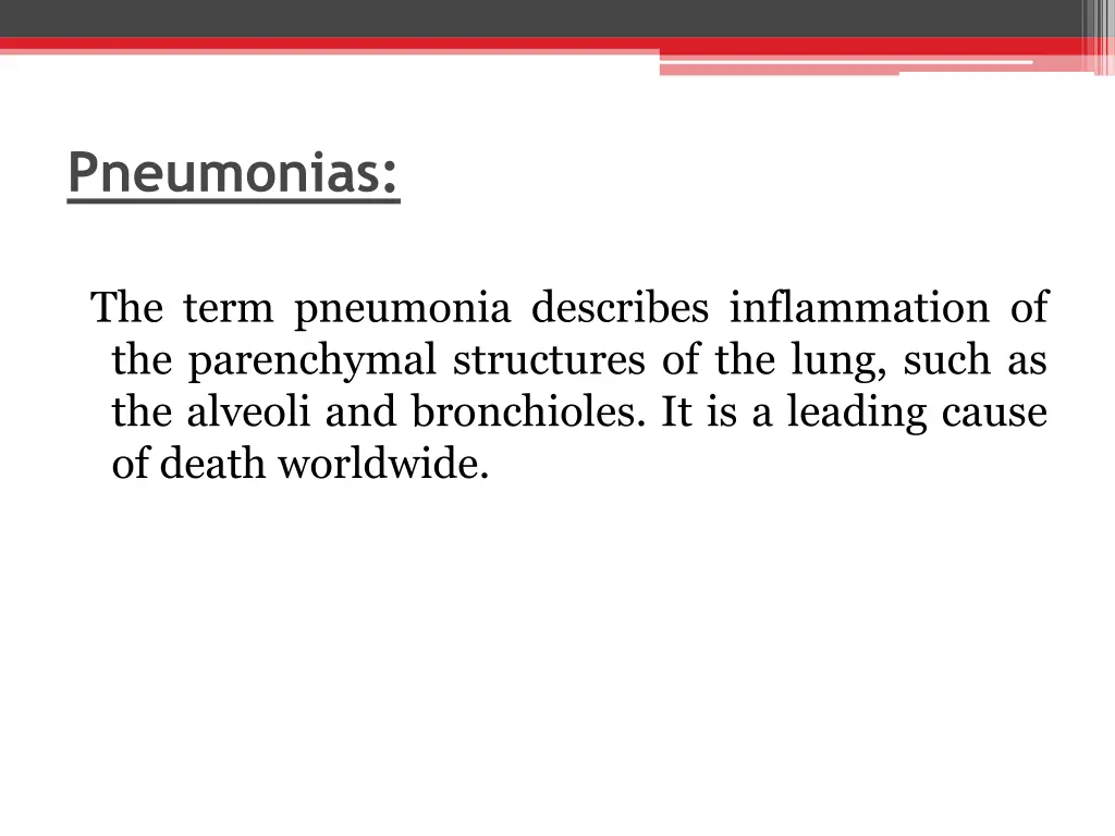 pneumonias