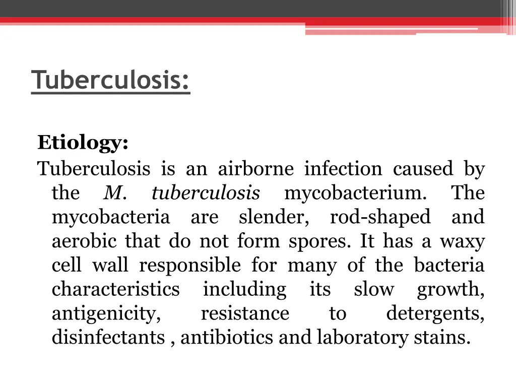 tuberculosis
