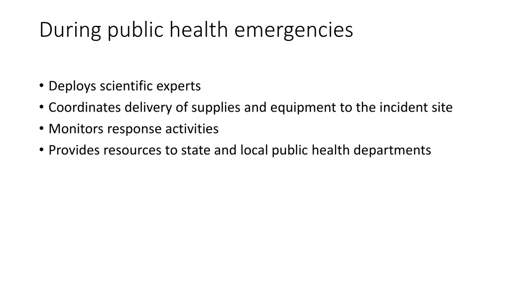 during public health emergencies