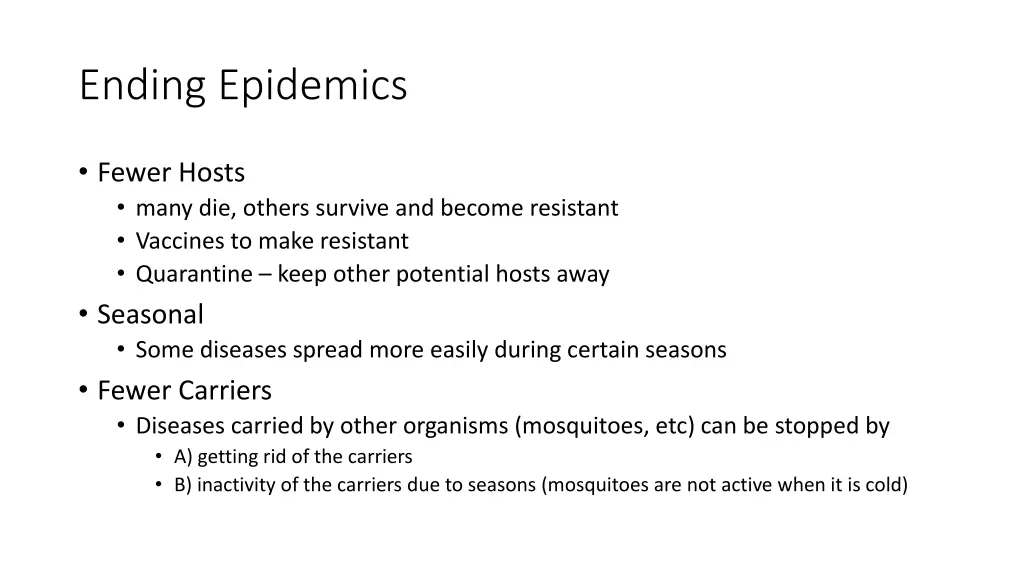 ending epidemics