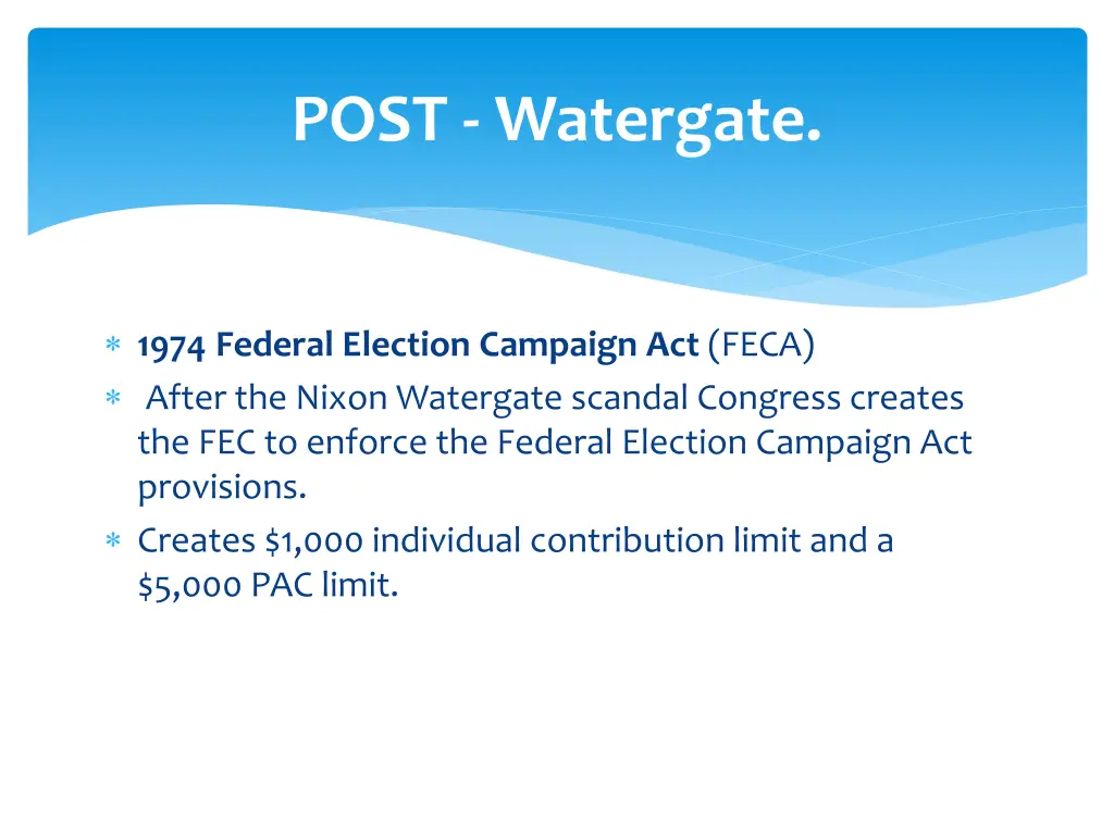 post watergate