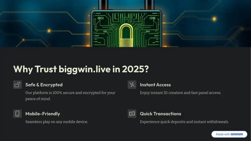 why trust biggwin live in 2025