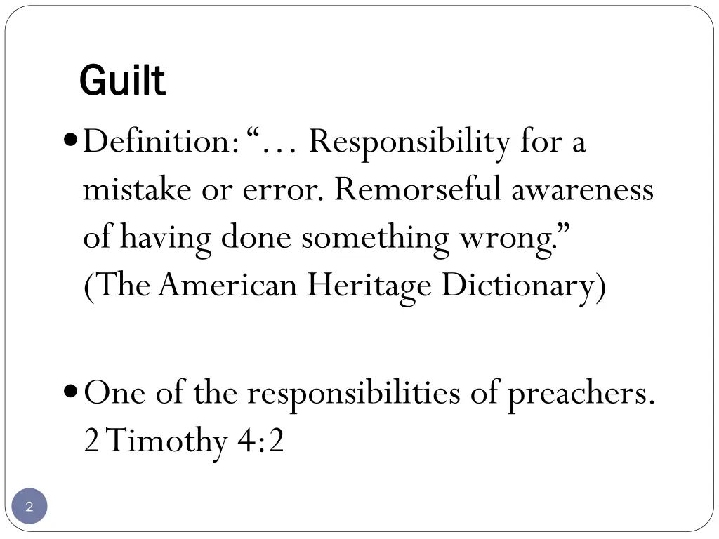 guilt guilt definition responsibility