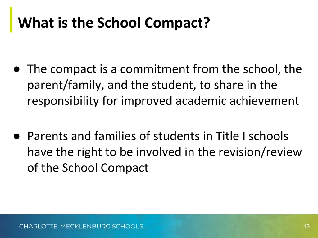 what is the school compact