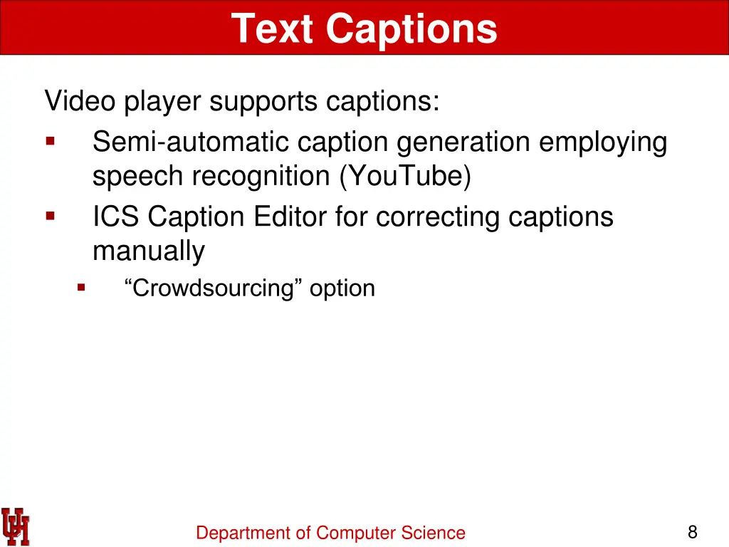 text captions