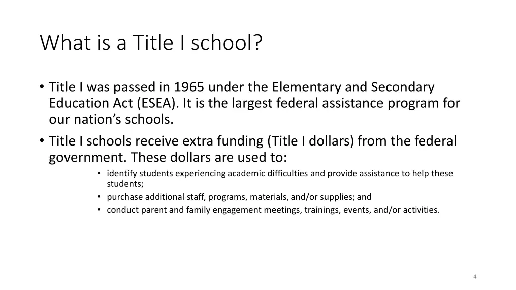 what is a title i school