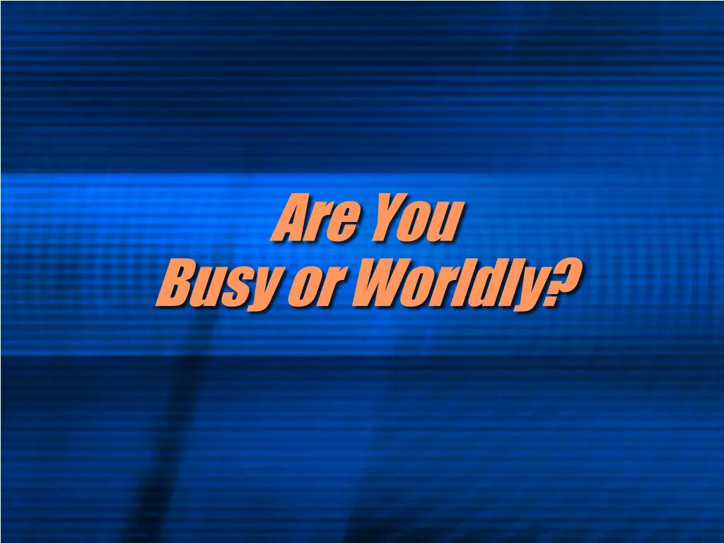 are you