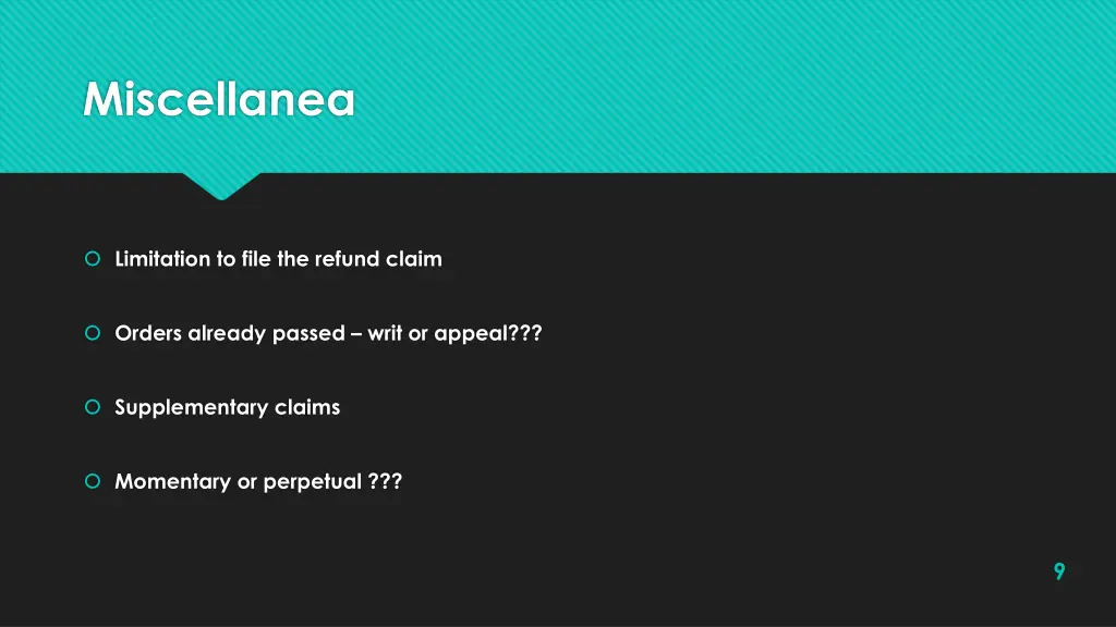 miscellanea