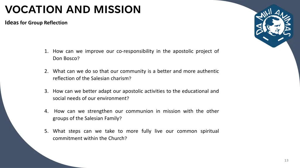 vocation and mission 10