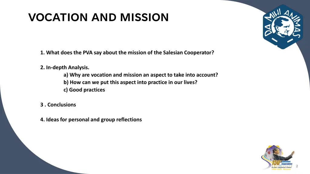 vocation and mission