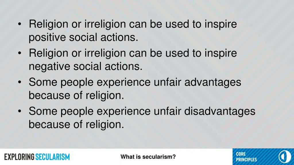 religion or irreligion can be used to inspire