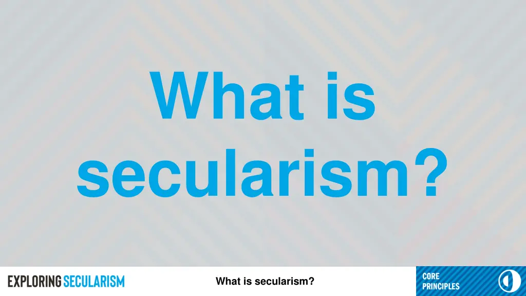 what is secularism 1
