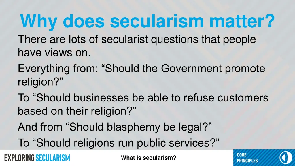 why does secularism matter there are lots