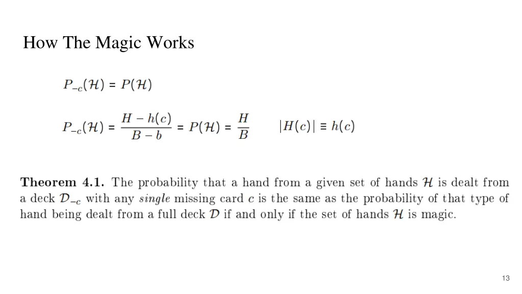 how the magic works 1