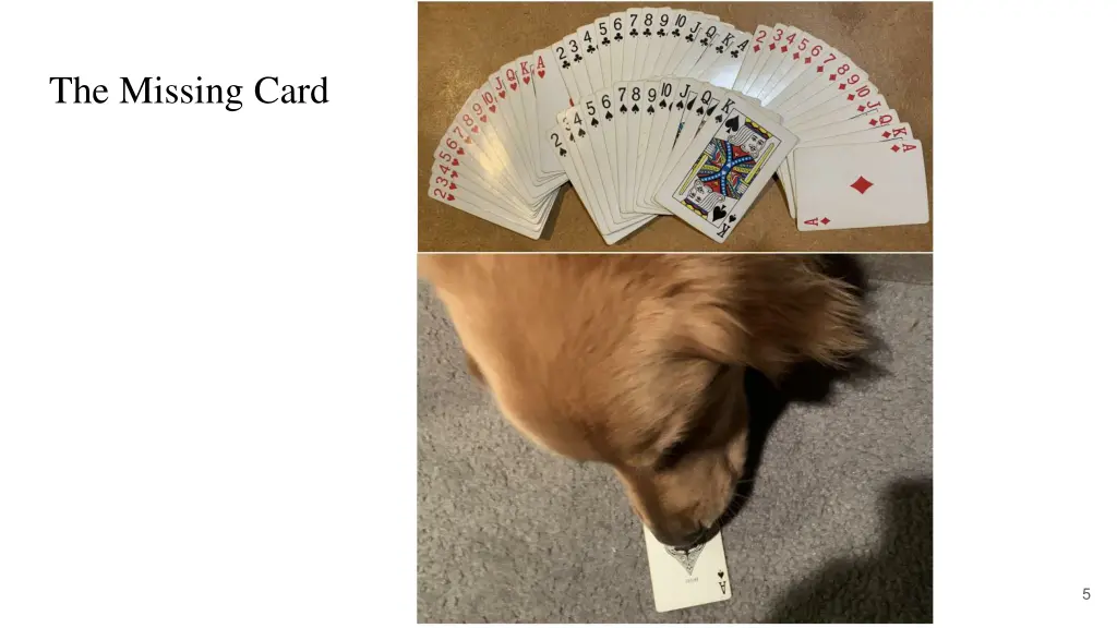 the missing card