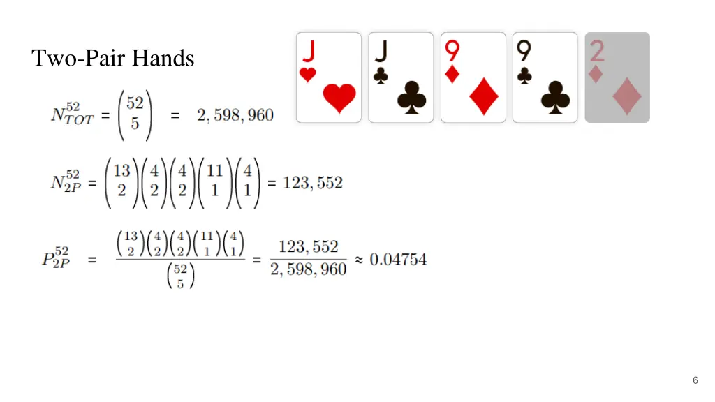 two pair hands