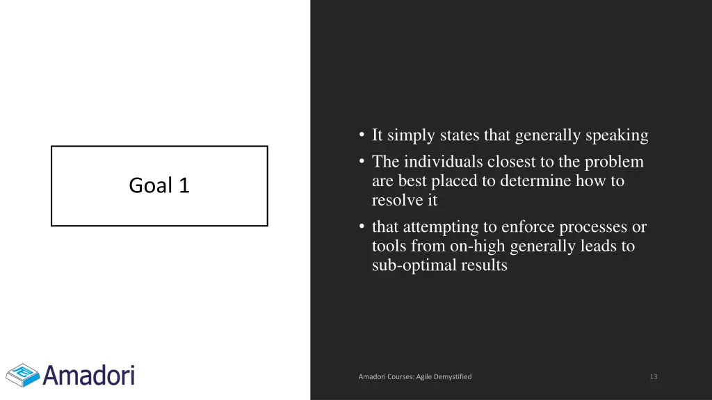 it simply states that generally speaking