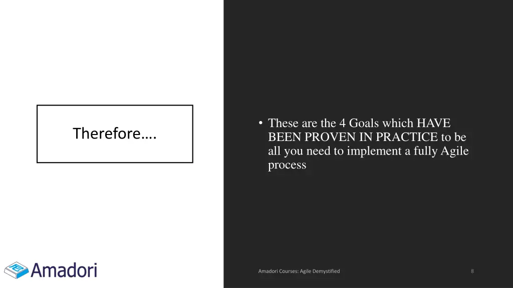 these are the 4 goals which have been proven