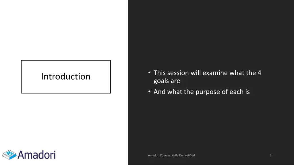 this session will examine what the 4 goals