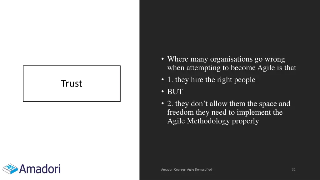 where many organisations go wrong when attempting