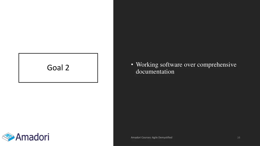 working software over comprehensive documentation