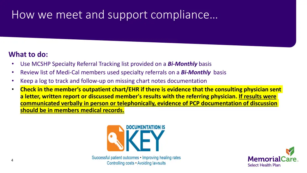 how we meet and support compliance