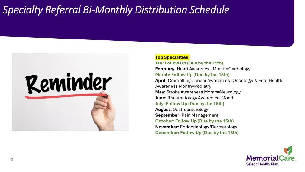 specialty referral bi specialty referral