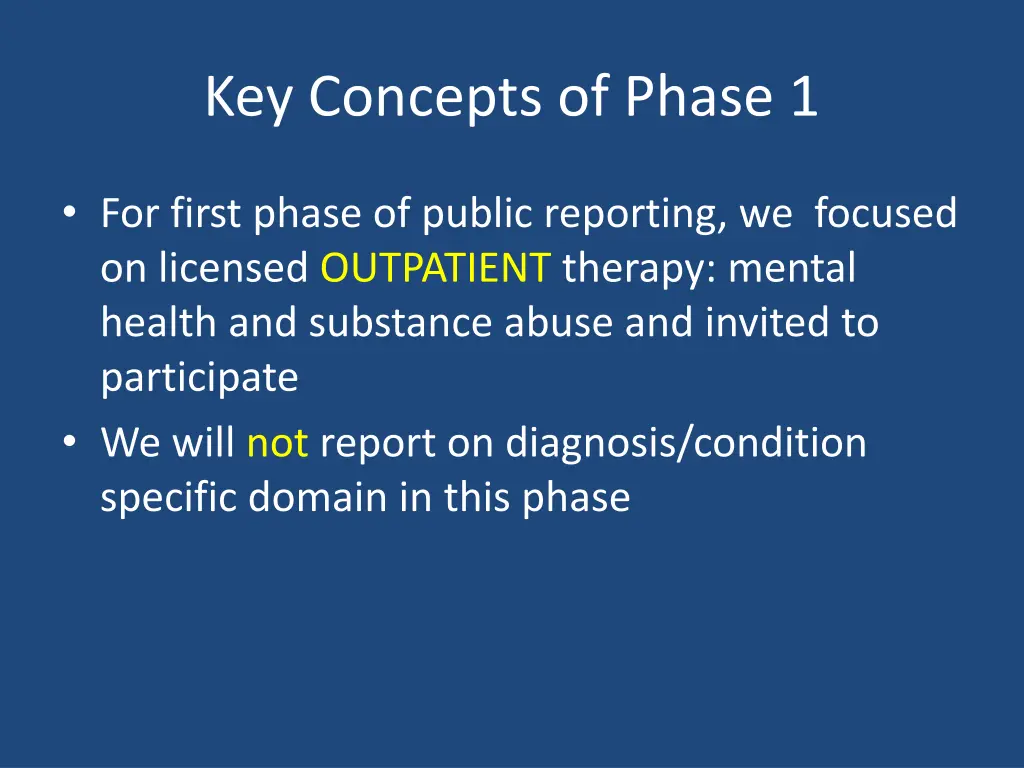 key concepts of phase 1