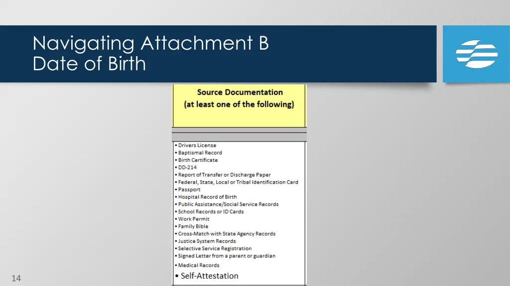 navigating attachment b date of birth 5
