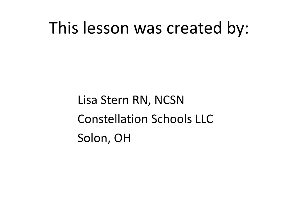 this lesson was created by