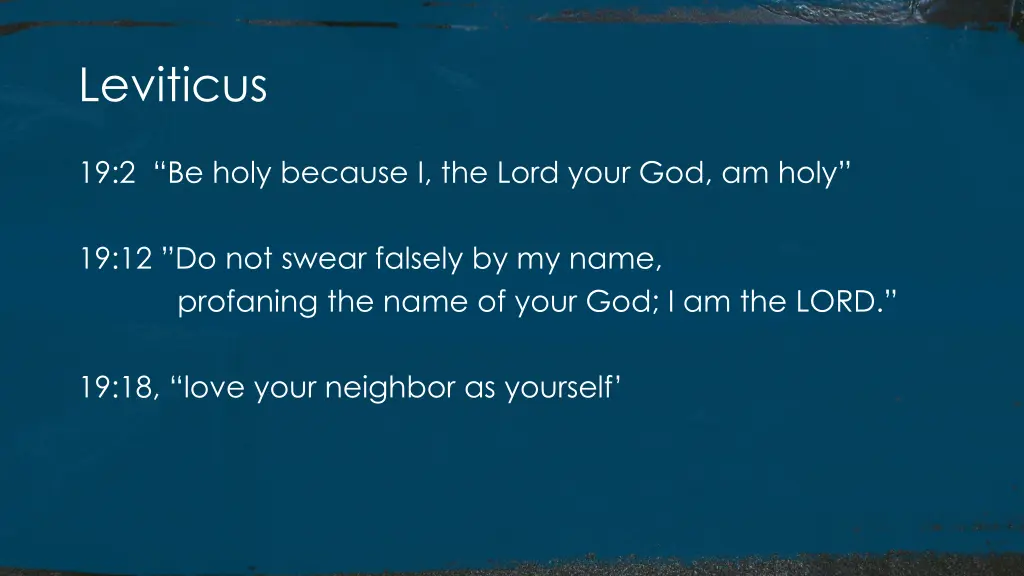 leviticus