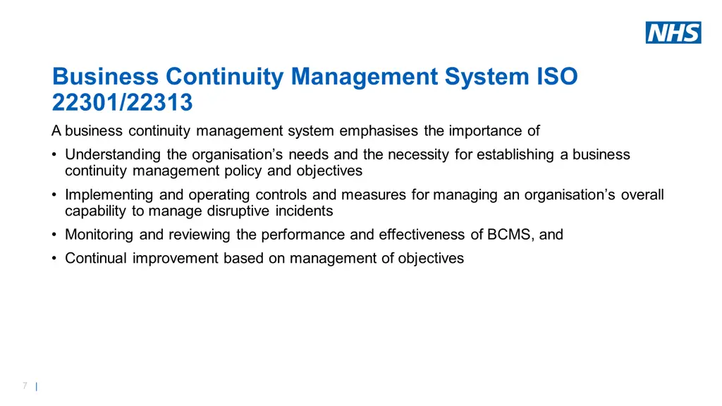business continuity management system iso 22301