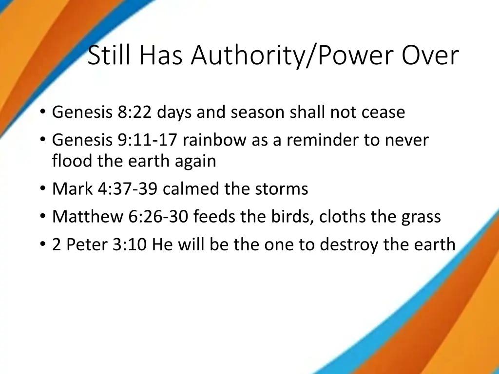 still has authority power over