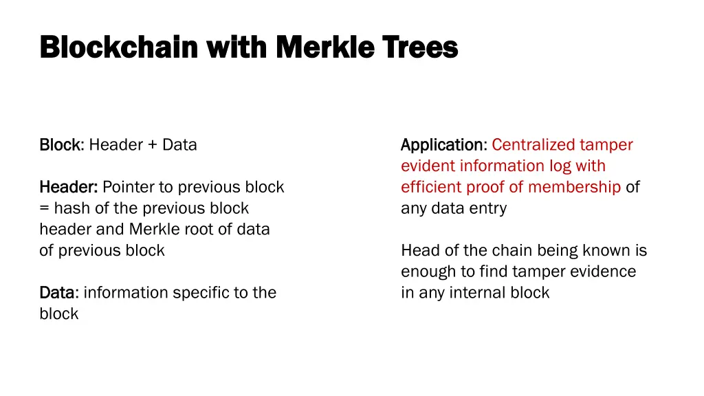 blockchain with merkle trees blockchain with