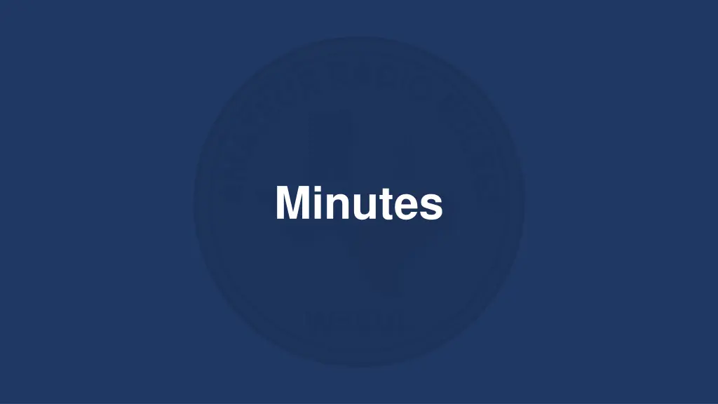 minutes