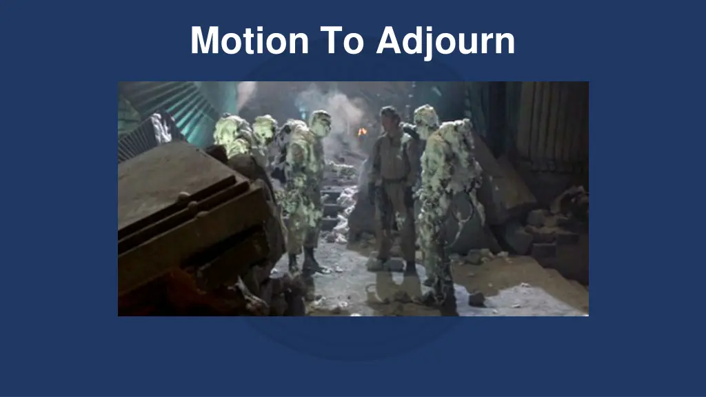 motion to adjourn