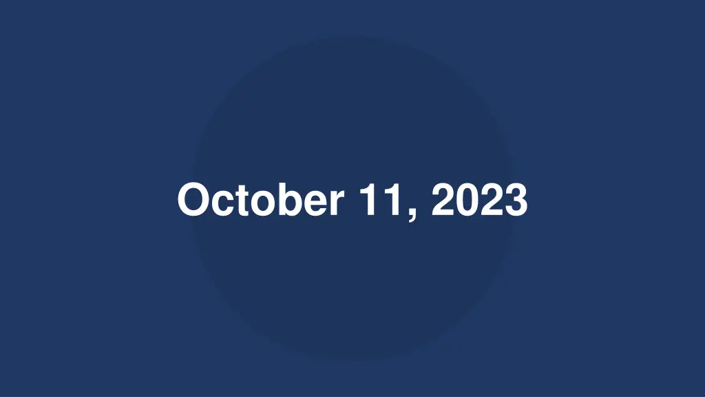october 11 2023