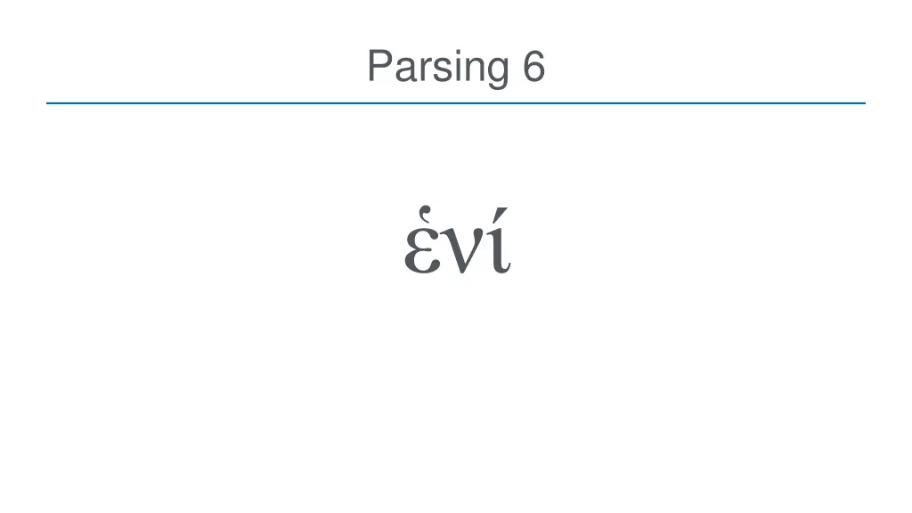 parsing 6