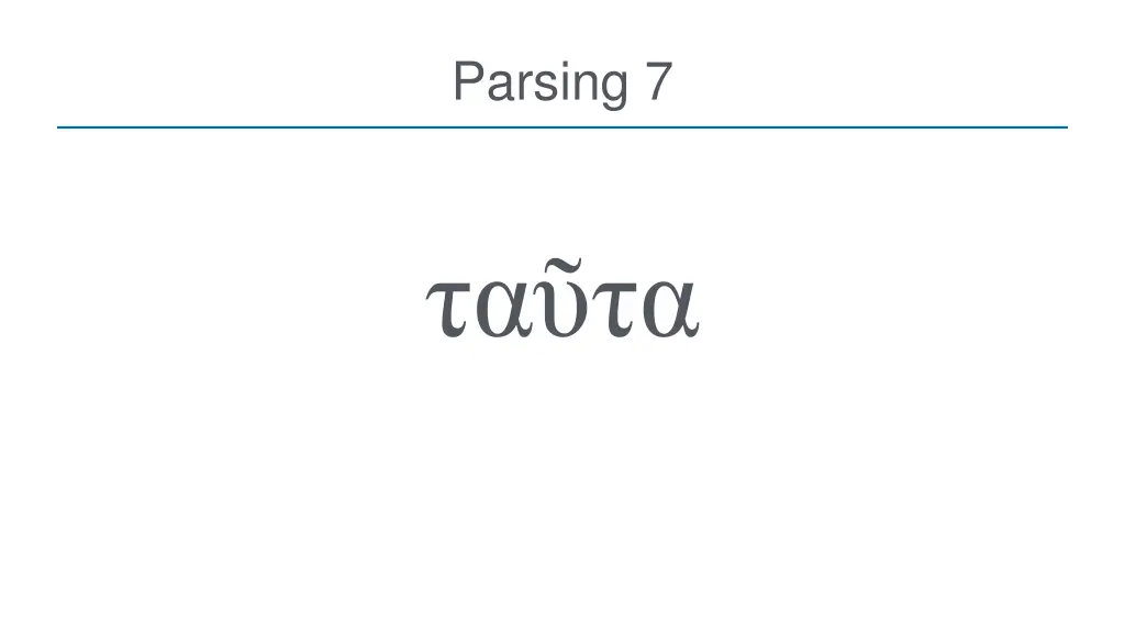 parsing 7