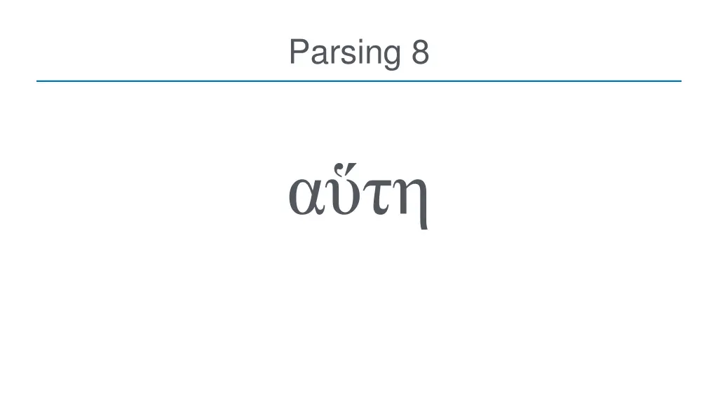 parsing 8