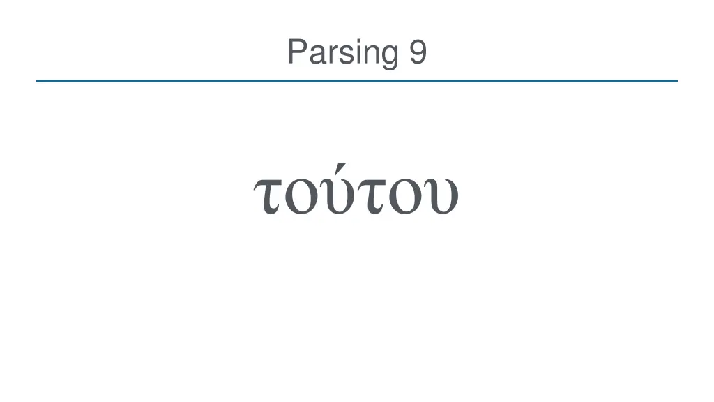 parsing 9