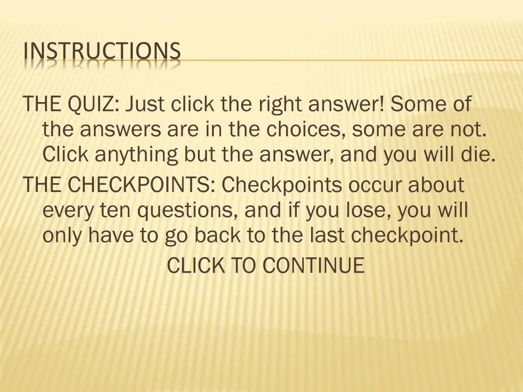 instructions
