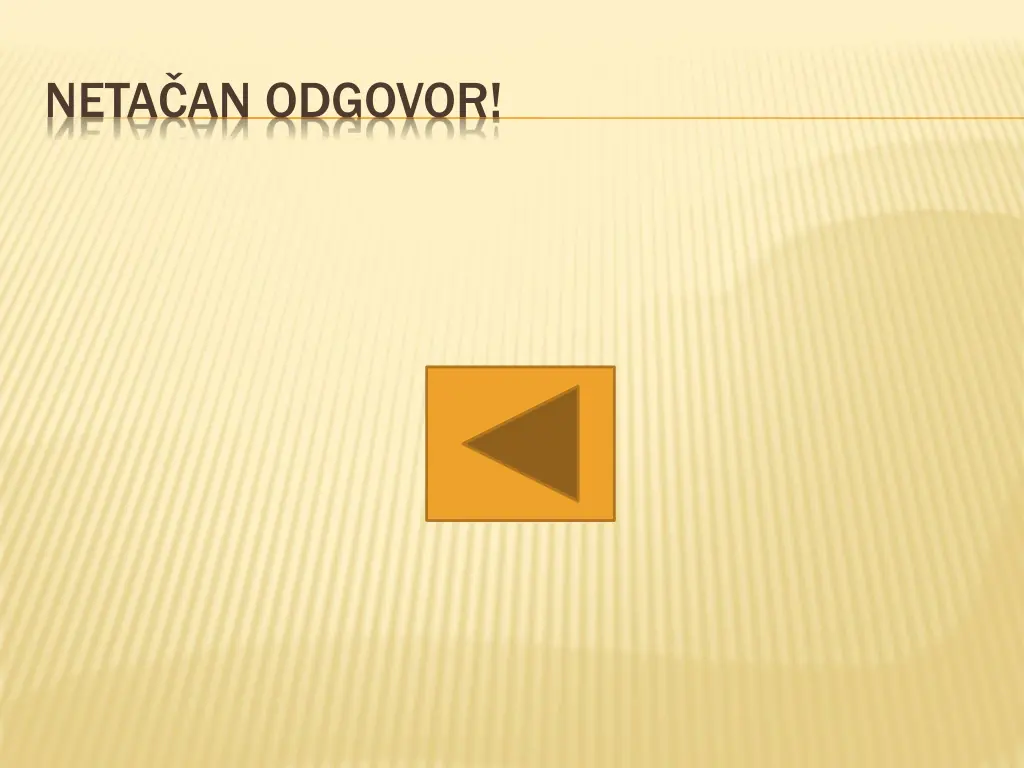 neta an odgovor