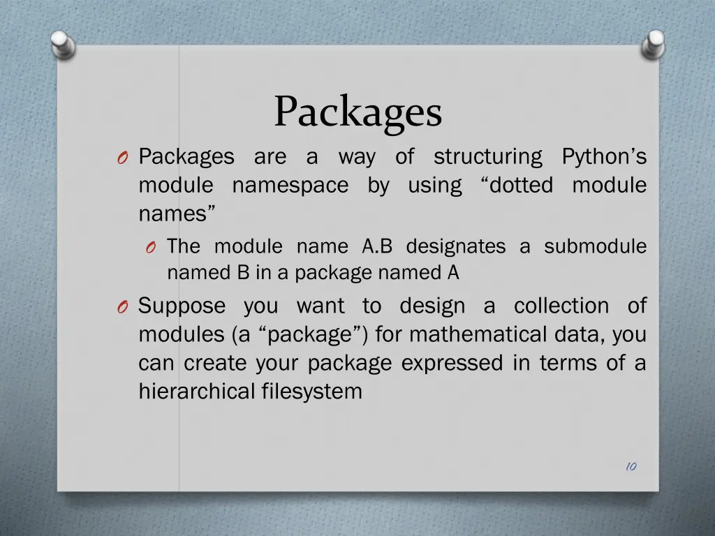 packages