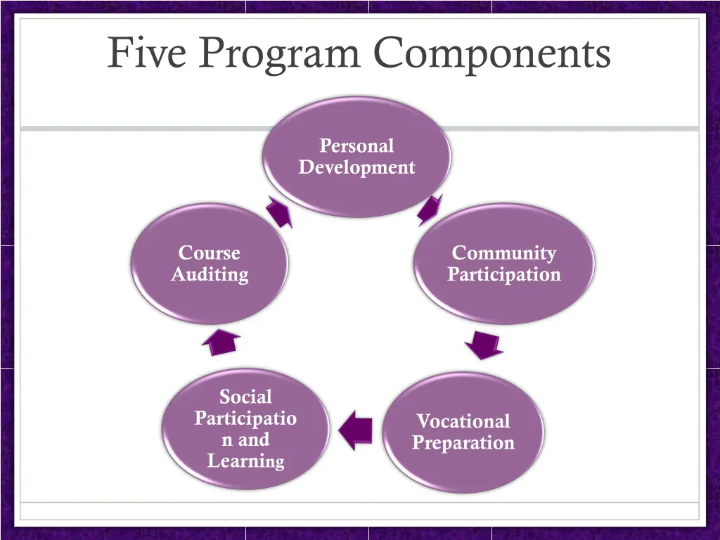 five program components
