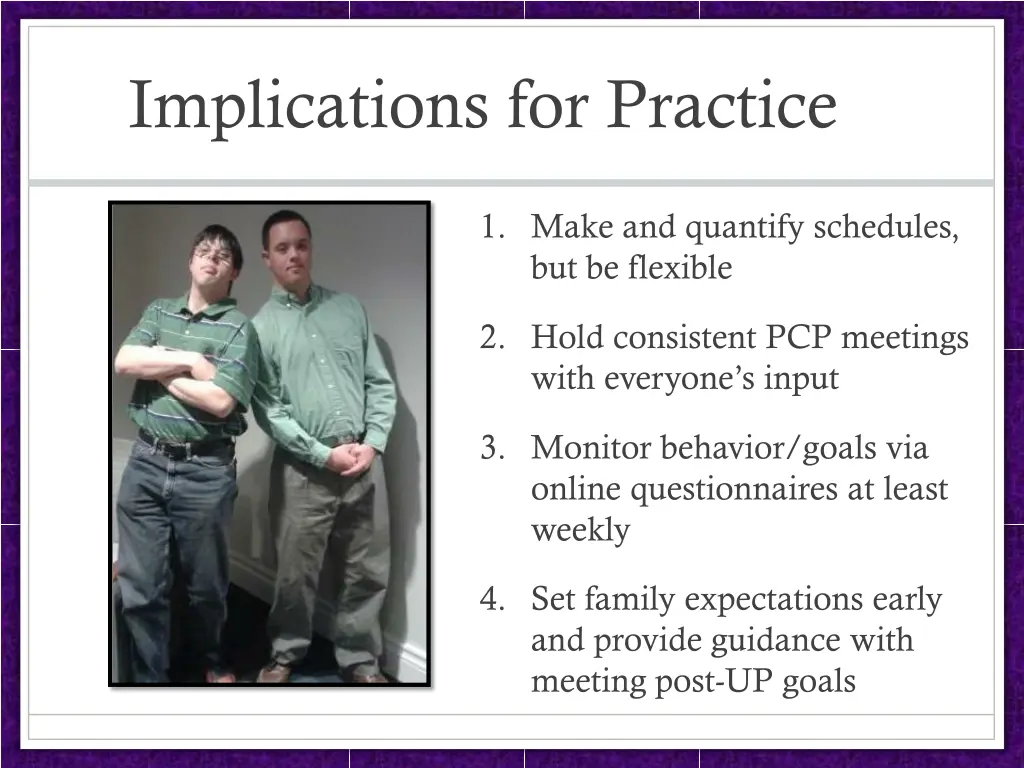 implications for practice