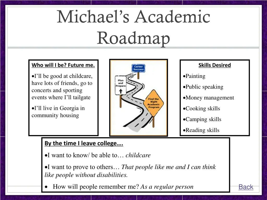 michael s academic roadmap