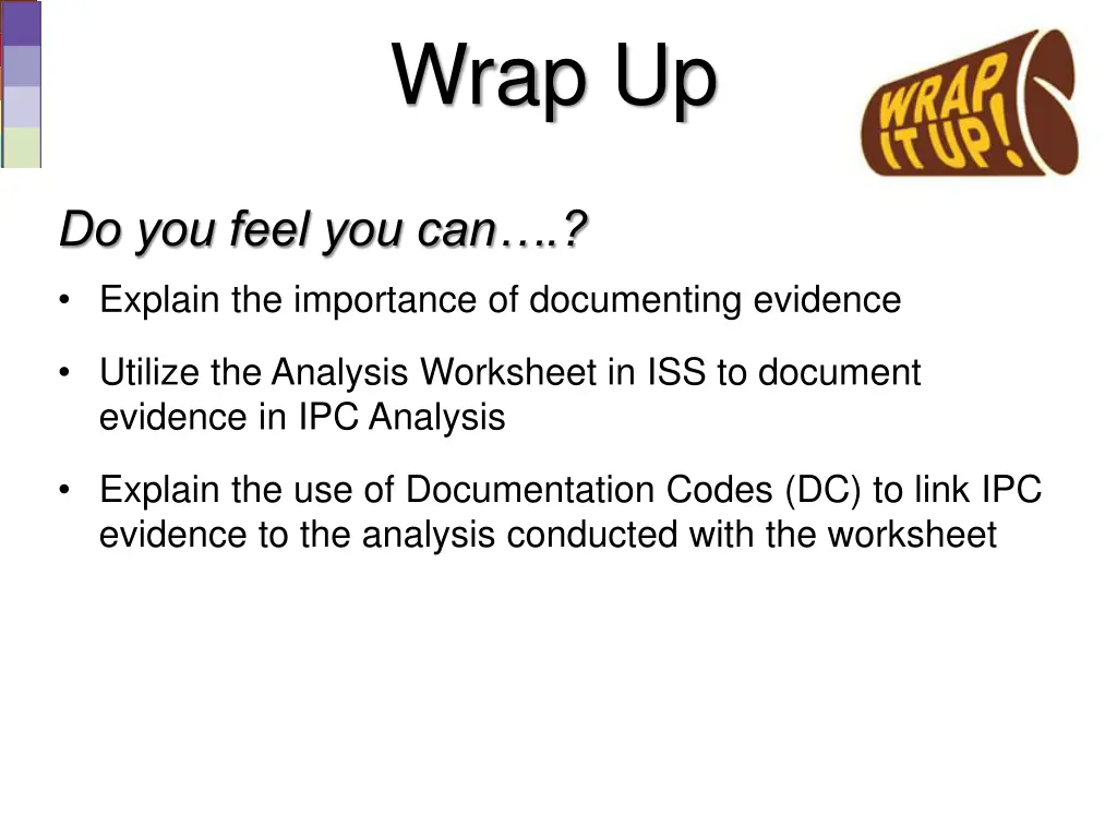 wrap up