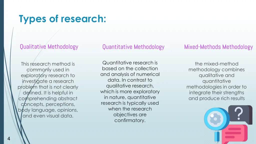 types of research